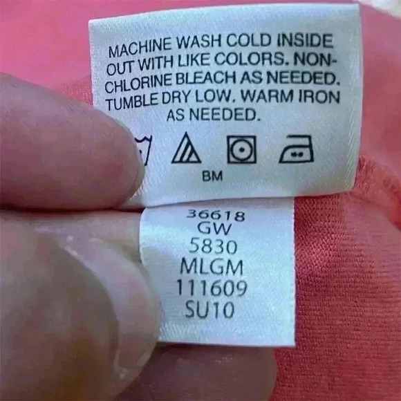 Hanna Andersson Girls' Pink Floral Embroidered Blouse Size 12 - Picture 8 of 8